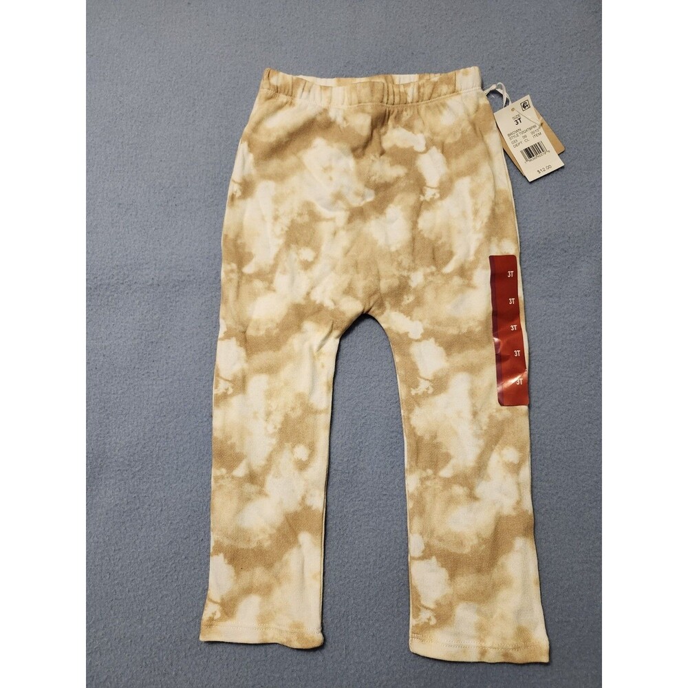 Grayson Collective Toddler French Terry Tie-Dye Jogger Pants  Brown 3T